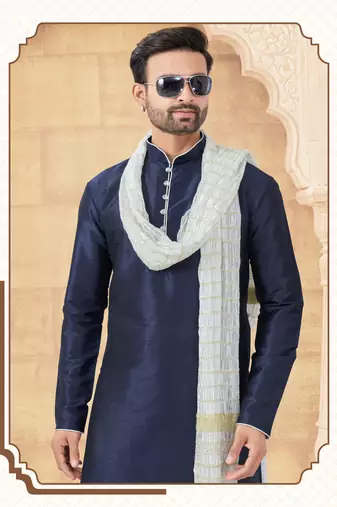 Cross design kurta dhoti set without dupatta