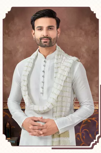 Cross design kurta dhoti set without dupatta