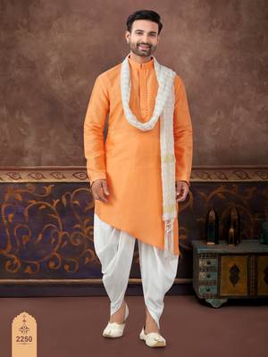 Cross design kurta dhoti set without dupatta 1