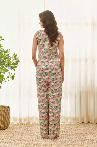 Mocha brown pantsuit