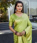 Premium And Rich Quality Soft Satin Silk Dual Sarees 