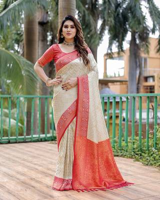 Kanjivaram Pattu With Zari Weaving Comes Leheriya Saree 3