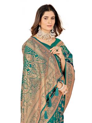 party wear and functional wear jacquard designer saree 2