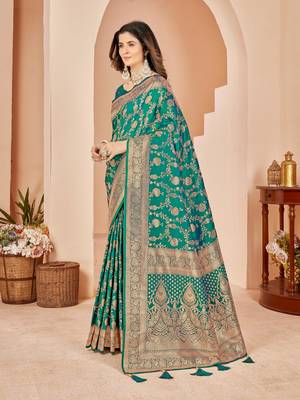 party wear and functional wear jacquard designer saree 3