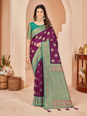 party wear and functional wear jacquard designer saree 2