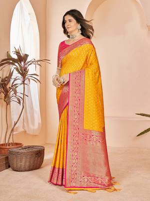 party wear and functional wear jacquard designer saree 3