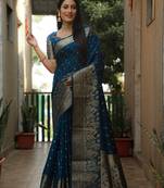 Handmade Bandhej kanjivaram silk blend Saree