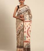Sangam prints mehendi green cotton digital print festival saree