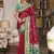 Sangam prints magenta silk woven work festival saree