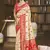 Sangam prints cream silk woven work festival saree