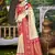 Sangam prints cream silk woven work festival saree