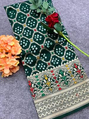 Gharchola Bandhej silk saree  4