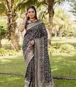 Gharchola Bandhej silk saree 