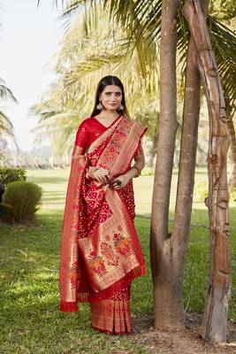 Gharchola Bandhej silk saree  1