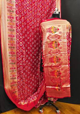Gharchola Bandhej silk saree  5