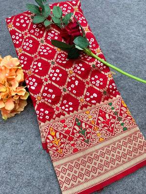 Gharchola Bandhej silk saree  6