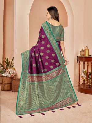 party wear and functional wear jacquard designer saree 5