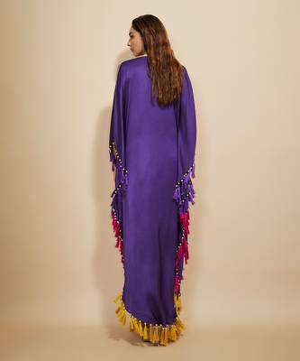 Purple embroidered kaftan 4