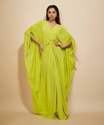 Neon green kaftan 1