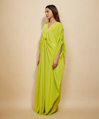 Neon green kaftan 2