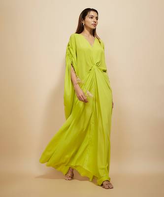Neon green kaftan 3
