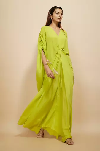Neon green kaftan