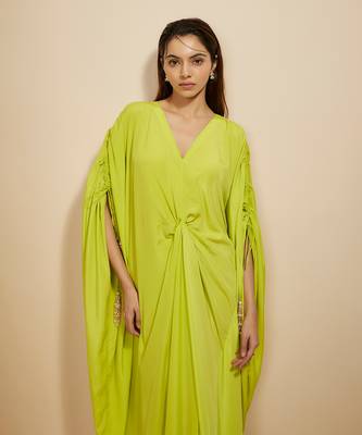 Neon green kaftan 4
