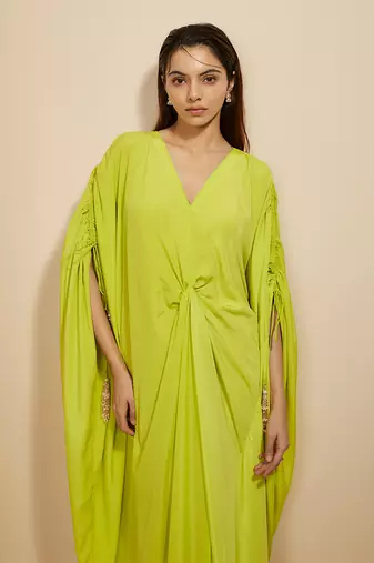 Neon green kaftan