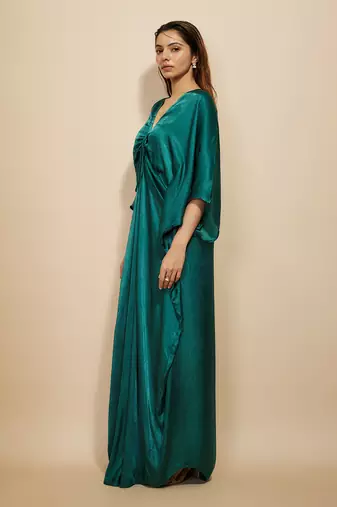 Dark green kaftan