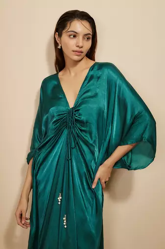 Dark green kaftan