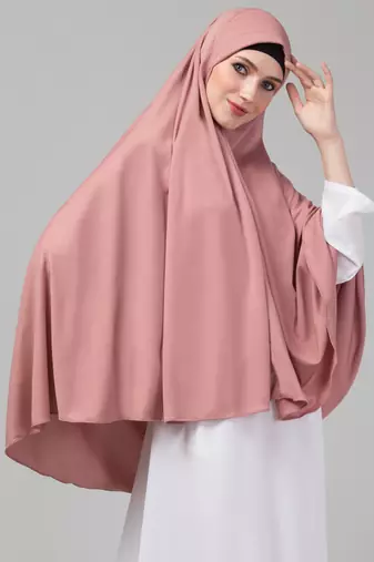 Nazneen Mauve pink Colour Ready to wear instant Prayer Hijab