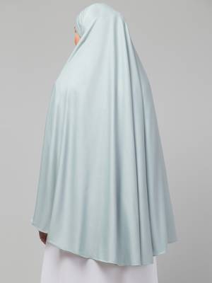 Nazneen Sky Sage green Colour Ready to wear instant Prayer Hijab 2