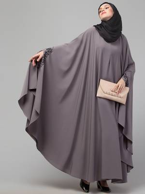 Nazneen Light purple Colour Embroidered Iran Kaftan 4