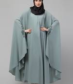 Nazneen Sage green Embroidered Iran Kaftan