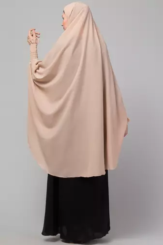 Nazneen Skin stretchable smoking at wrist knee length Jilbab cum prayer khimar Hijab