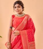 Heavy Bandhani Weaving Saree 