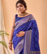 Heavy Bandhani Weaving Saree 