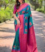 Rama wevon meenakari designer soft silk saree for traditional rich looks