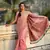 Graceful and ethnic pink wevon kashmiri meenakari trendy partywear saree