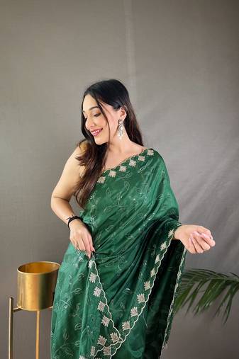 Ruhi Silk Saree Water Sequence & Embroidery Saree