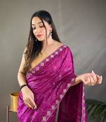 Ruhi Silk Saree Water Sequence & Embroidery Saree