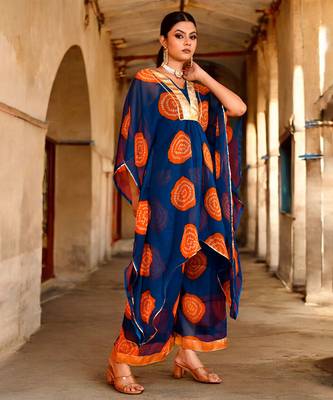 Darshana chiffon kaftan set 1