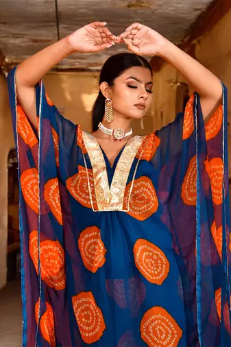 Darshana chiffon kaftan set