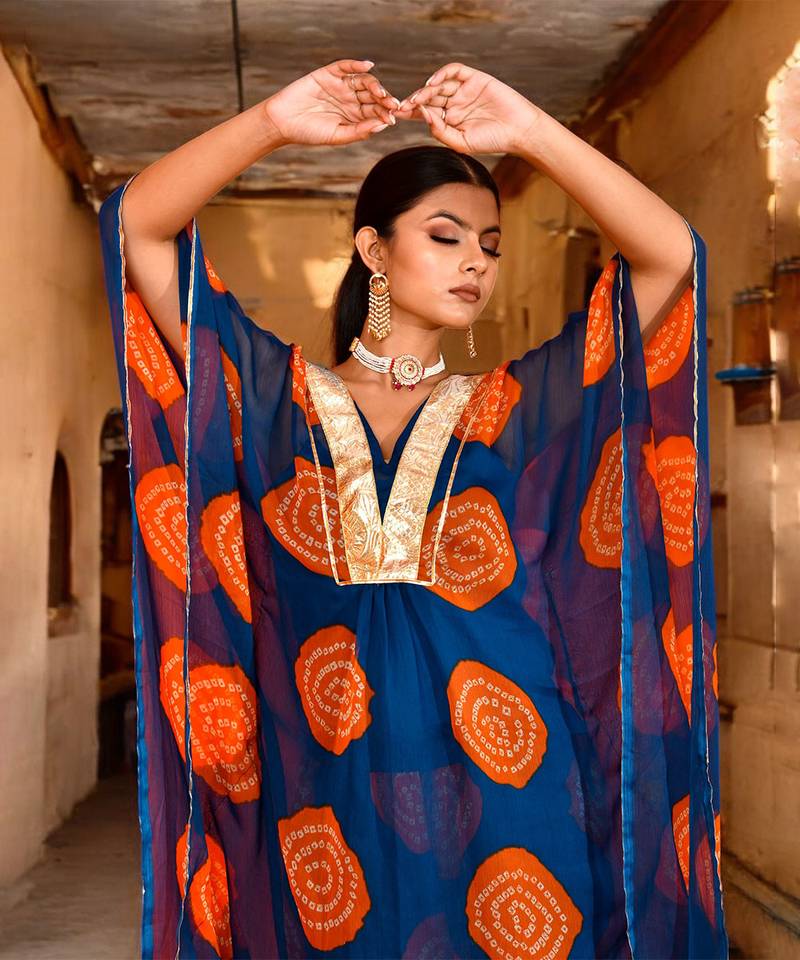 Darshana chiffon kaftan set