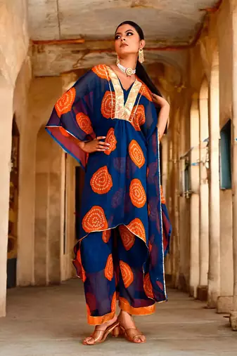 Darshana chiffon kaftan set