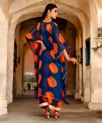 Darshana chiffon kaftan set 4