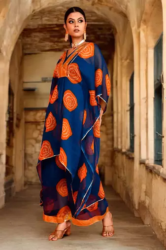 Darshana chiffon kaftan set