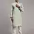 Light green embroidery work indian wear silk kurta payjama
