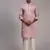 Pink embroidery work indian wear silk kurta payjama