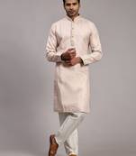 Pink designer wevon jacquard indian wear viscose jacquard kurta payjama